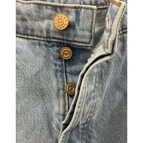 MOTHER Puddle Snacker Jeans Womens 29 Fun Dip Blue High Rise Wide Leg Denim - Image 5