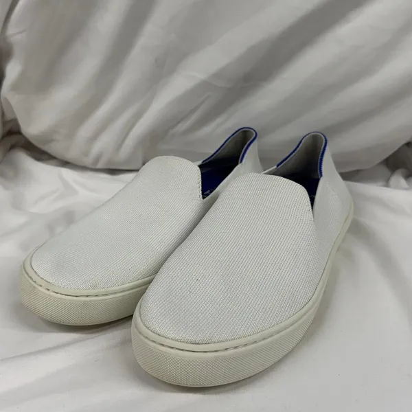 Rothy's $99 Women's The Original‎ Slip On Sneaker in Bright White Sz 9.5 - Image 6