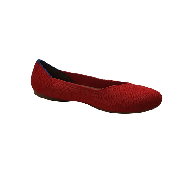 Rothys The Driver Red Knit Driving Moccasin Loafers Flats Womens 9 - Image 8
