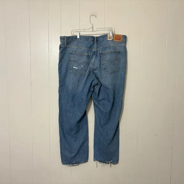 Levi’s 94 Baggy Jeans Women’s 20W NWT Mid Rise Straight Leg 90s Vintage Distress - Image 7