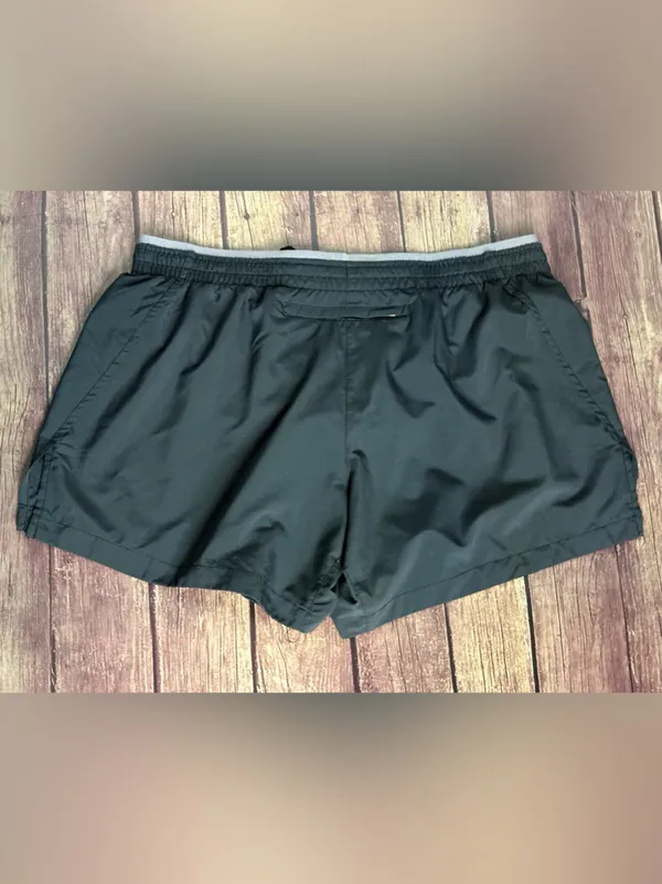 Nike Black Athletic Shorts with White Swoosh - Image 2
