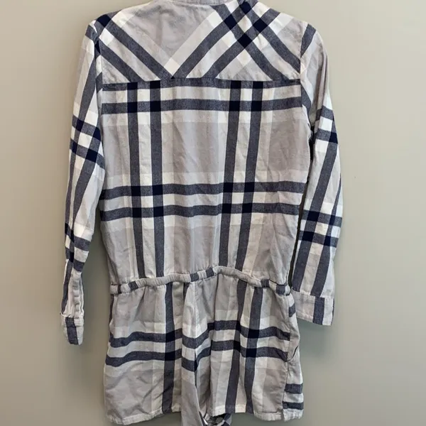 Aerie Plaid Flannel Romper sz Large - Image 9