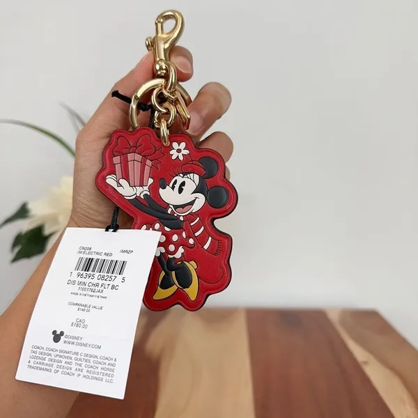 NWT‎ Disney X Coach Minnie Mouse Bag Charm - Image 2