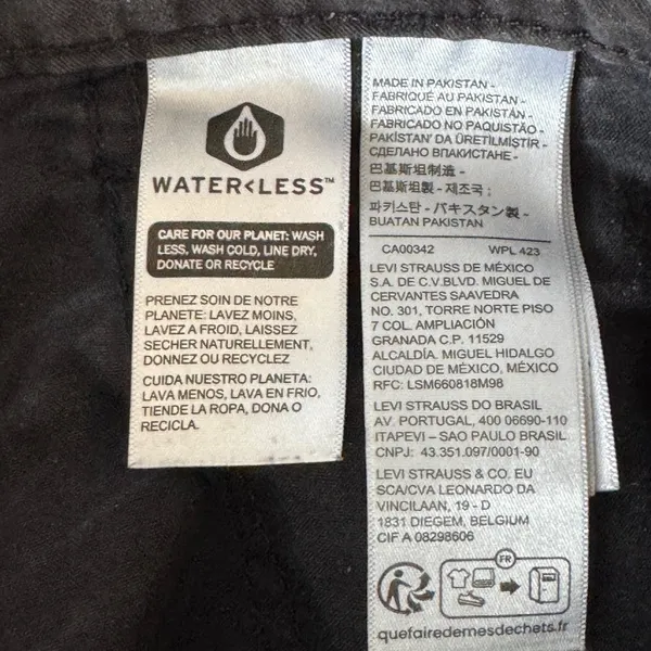 Levi's 94 Baggy Cargo Pants Gray‎ Women's 25x30 Utility Y2K Streetwear Grunge - Image 4