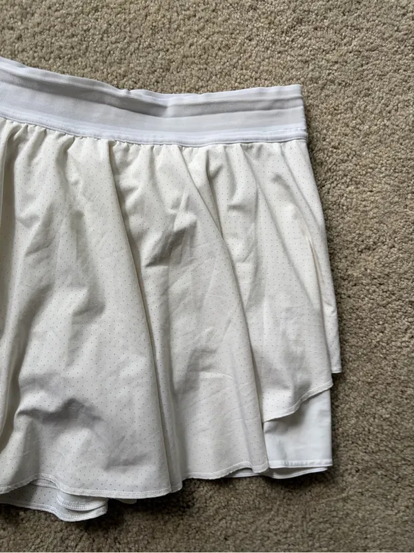 Lululemon women’s active court rival high rise white wear tennis skirt size 10 - Image 6