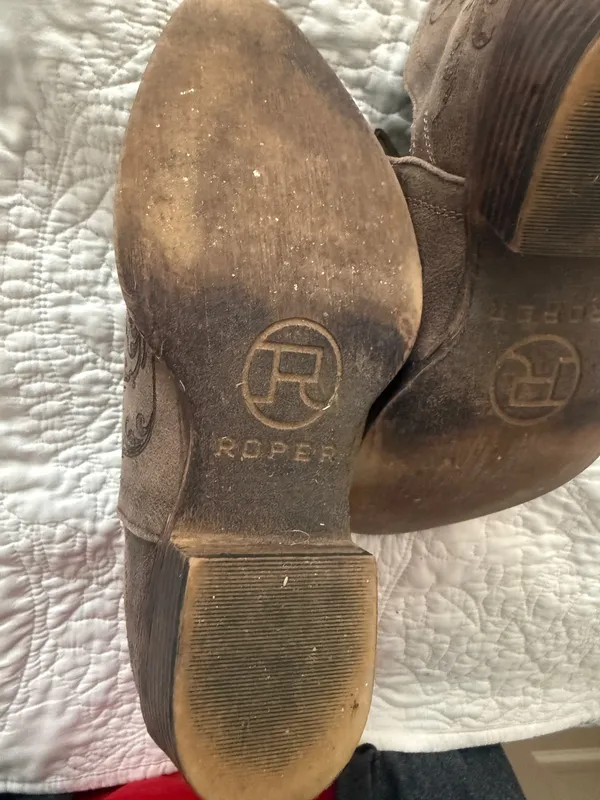 Roper Boots Brown Size 8.5 - Image 4