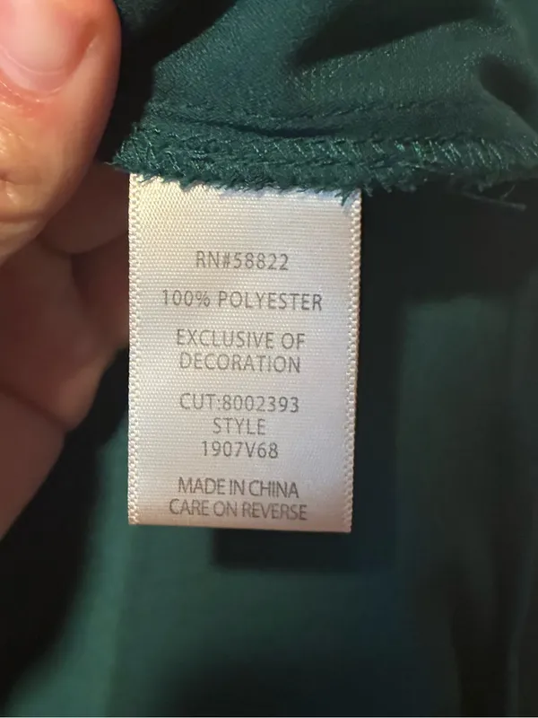 Max Studio Emerald Green Jacquard Lace Trim Tiered Midi Dress - Image 3