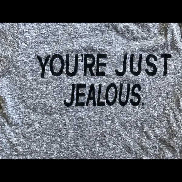F21 you’re just jealous crop top Sz S - Image 7