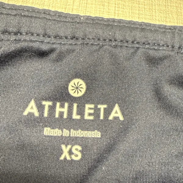 Athleta Vivid Ready Set‎ Go Blue Geometric Print Athletic Running Shorts Size Xs - Image 3
