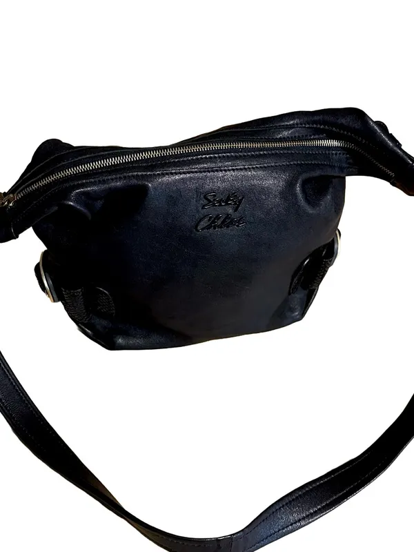 See By Chloe Black Leather Slouchy Shoulder Bag - Image 4