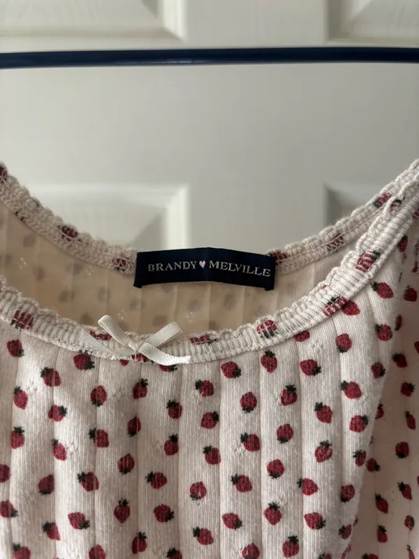 Brandy Melville Strawberry Tank Top - Image 2