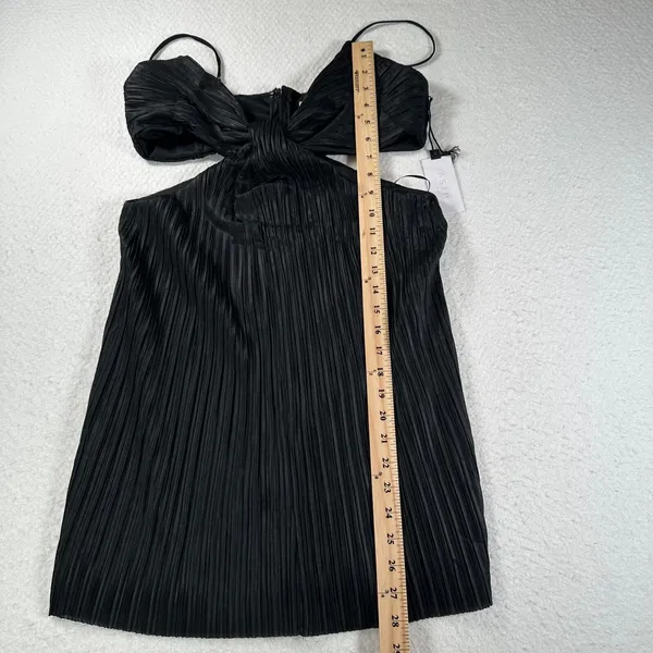 ASTR The Label Mini Dress Cut Out Spaghetti Strap New Women's Large Black - Image 12