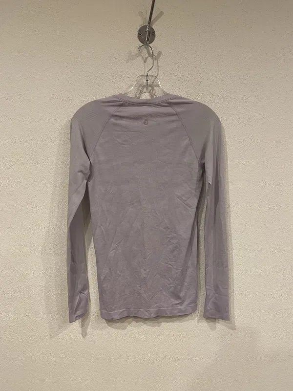 Lululemon Swiftly Tech Shirt Womens 6 Purple Long Sleeve Crewneck Running - Image 3
