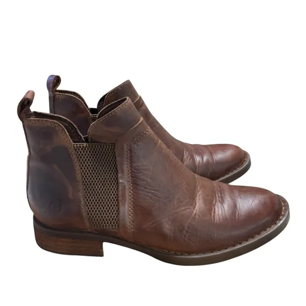 Born Women's Brenta Leather Chelsea Ankle Boots Brown Sz. 6.5 US Model BR0012106 - Image 4