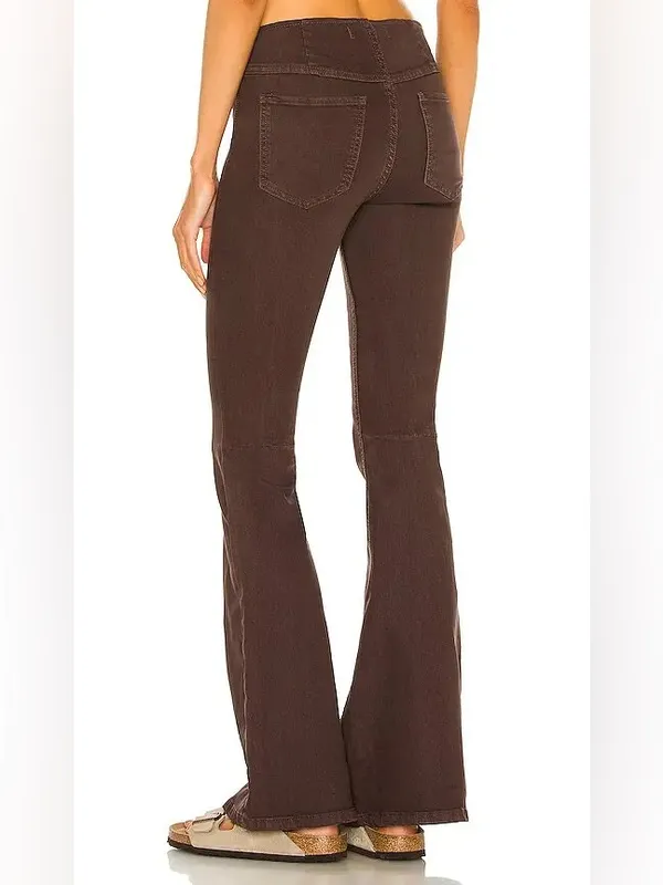 FREE PEOPLE Penny‎ Pull On Flare In Chocolate size 28 - Image 2