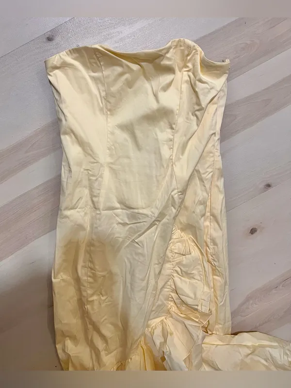 Babyboo NWT Women Small Angelina Maxi Dress in Lemon Princess Coquette Wedding - Image 11