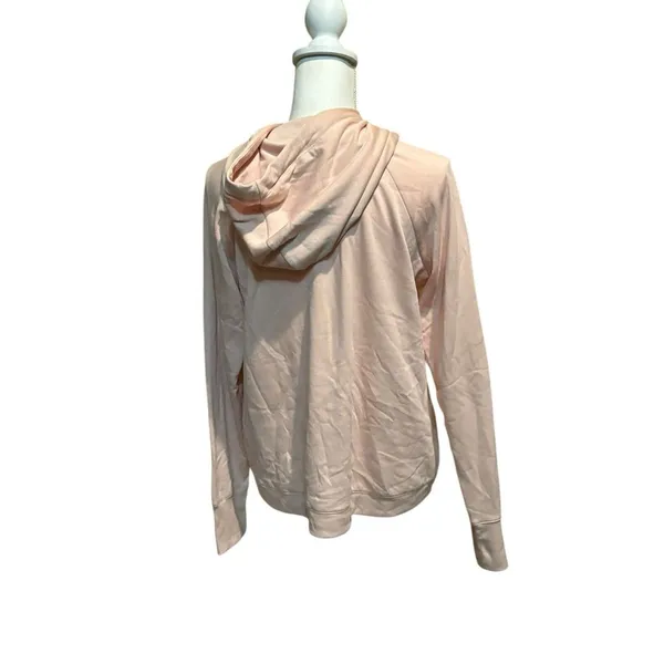 Freely Women's Fleece Lined Pink Hoodie Size Medium Soft Pullover Thumb Holes‎ - Image 2