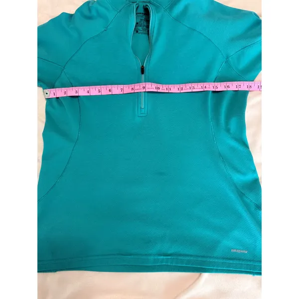 Patagonia Capilene 3 Midweight 1/4 Zip Base Layer Teal Blue 11821 Women Medium - Image 9