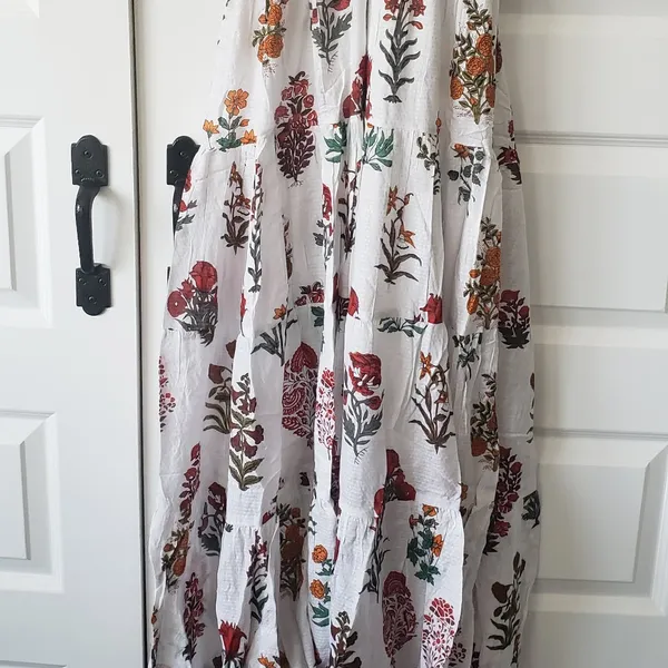 RAGA White Maxi Dress with Multicolor Floral Print - Image 5