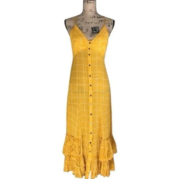 ✨Free Peo­ple Check Me Out Maxi Slip Sz XS Dress✨ - Image 4