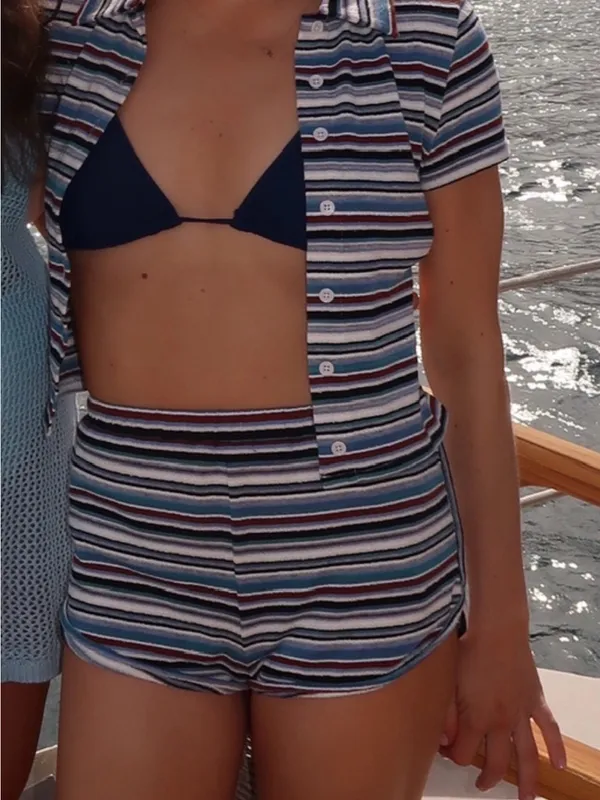 Lovers + Friends Striped Short Matching Set - Image 2