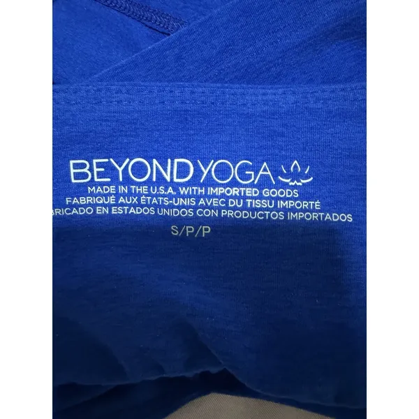 Beyond Yoga Spacedye‎ Good Day Cropped Tank Marine Blue Heather Size Small - Image 10