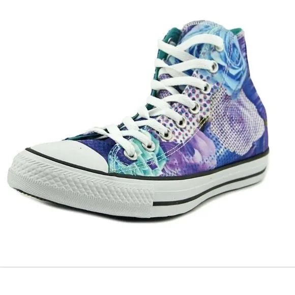 Converse All Star Digital Floral Chuck Taylor Hightop Athletic Sneaker Shoes 7 - Image 5