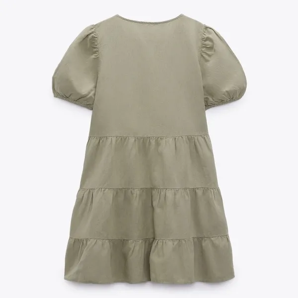 ZARA LINEN BLEND TIERED DRESS - NWT✨ women’s dress - Image 8