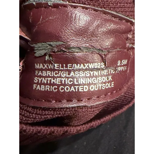 Steve Madden Maxwell Women's Mesh Pointed Toe Ankle Sock Boots, Burgundy 9.5 - Image 9