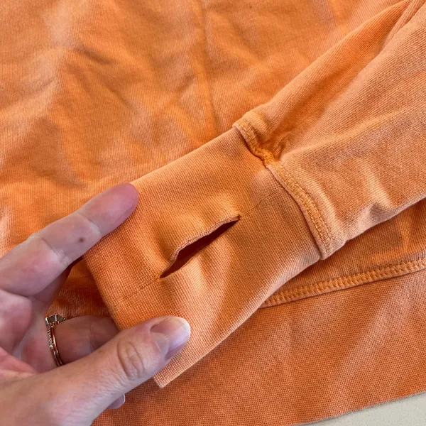 Sweaty Betty‎ After Class Crop Sweatshirt Orange Size Small 4-6 - Image 7