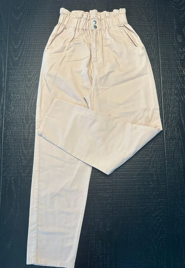 H&M Light Pink High Waisted Trousers - Image 2