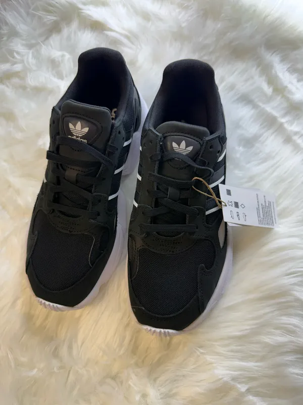 Nike Adidas Women’s Black & White Sneakers - Image 2
