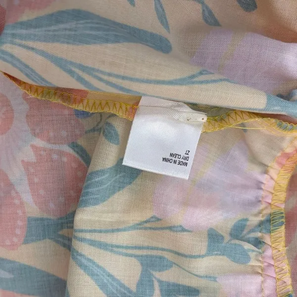 NWT!! CHELSEA & VIOLET Cecily Maxi Dress Yellow Floral Vacation Tiered X-Small - Image 12