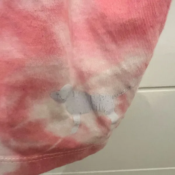 Pink‎ by Victoria secret Tie Dye Crop top shirt Size large - Image 3