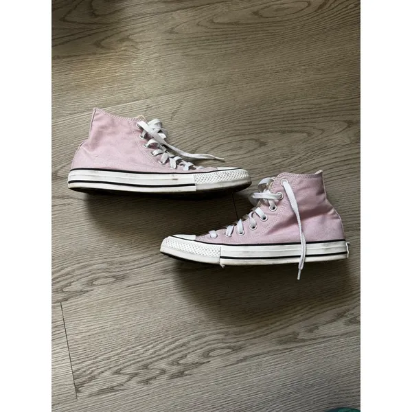 Converse Chuck Taylor All Star High Top Pink Canvas Sneakers A04542F Womens 9 - Image 4