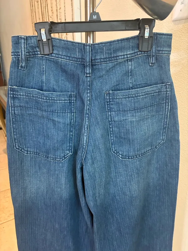 We the Free Free People Charlie Wide Leg Jeans Navy/Marin OB1470354 Size 25 NWT - Image 4