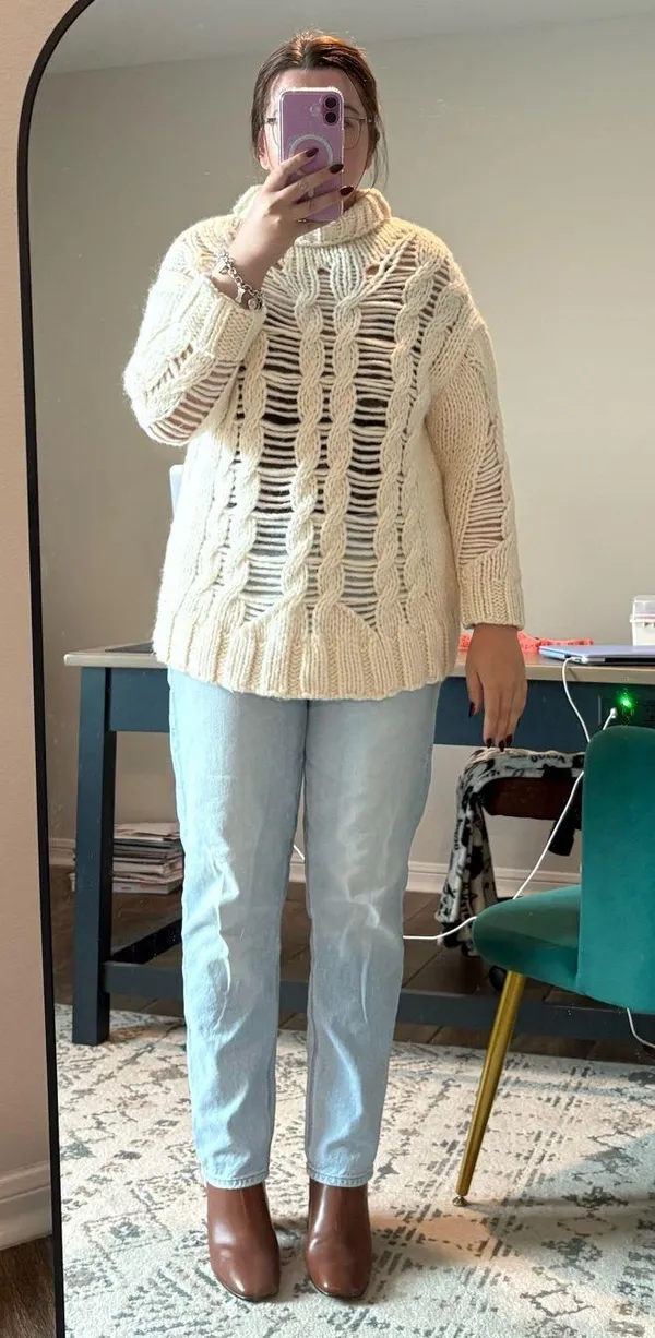 ZARA Crochet Sweater - Image 4