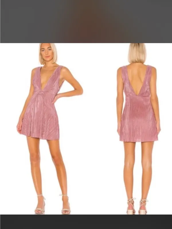 Free People Twist And Shout Mini Dress in Pink - NWT - Image 2
