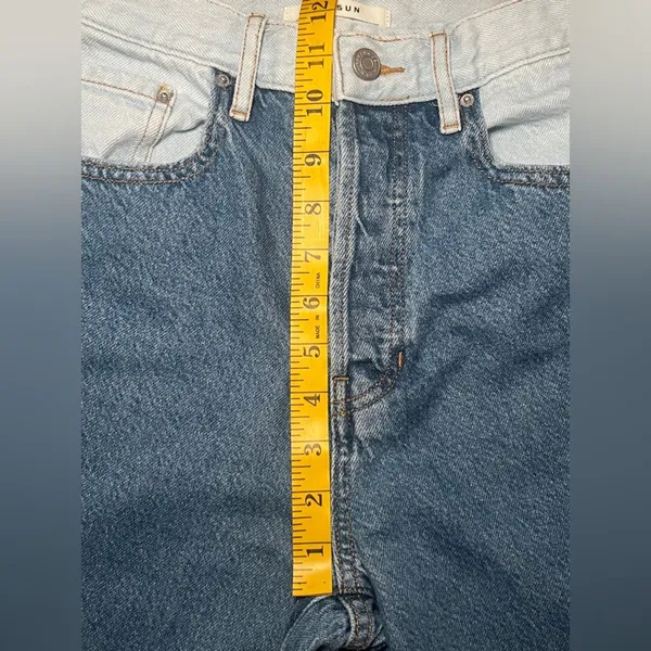Pacsun Dad Jeans Patch Denim Size 26 Women's Button Fly - Image 6