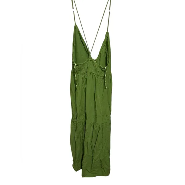 Sim and Sam green tank maxi dress size large - Image 3