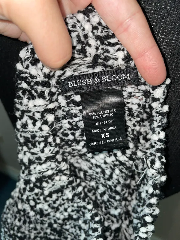 Popcorn Sweater- Black and White - Image 4