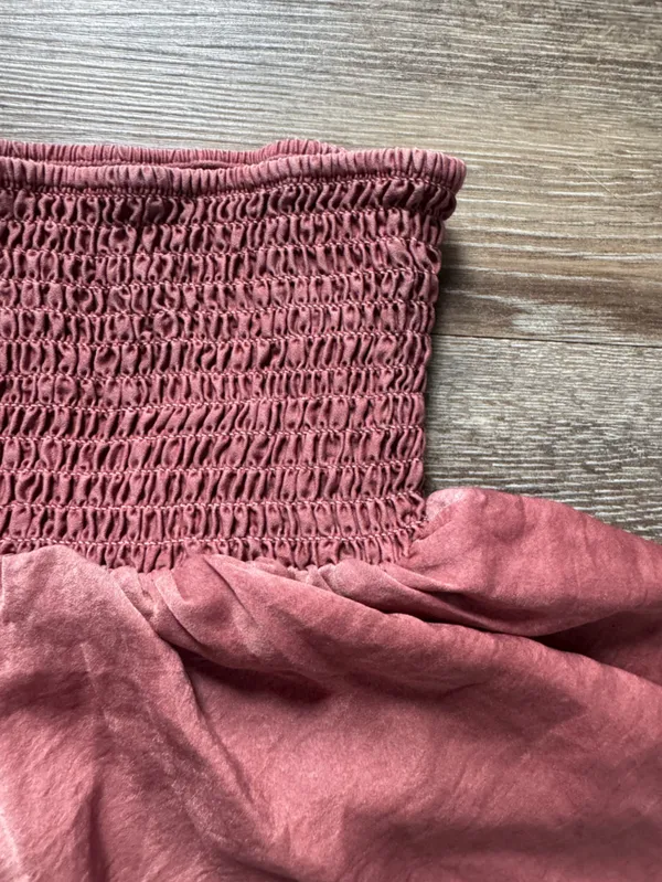 Aerie Smocked Waist Rose Pink Shorts XS - Image 4