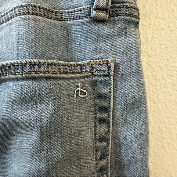 rag & bone Women's Serena High Rise Wide Leg Raw Hem Denim Jeans Size 34‎ - Image 10