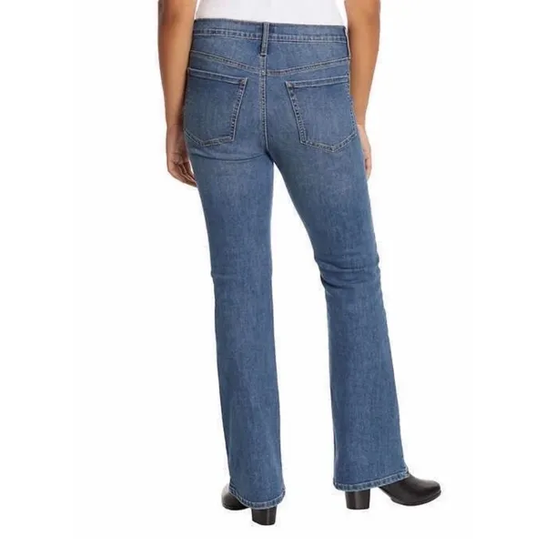 Vintage America Womens High Rise Bootcut Jeans Medium Wash Size 12 Denim - Image 2