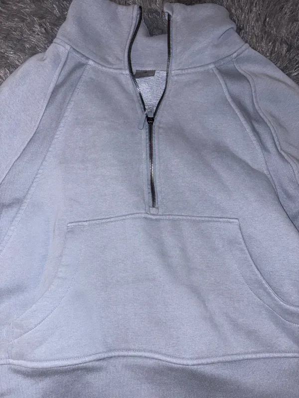 Light Blue Quarter Zip Sweater  - Image 3