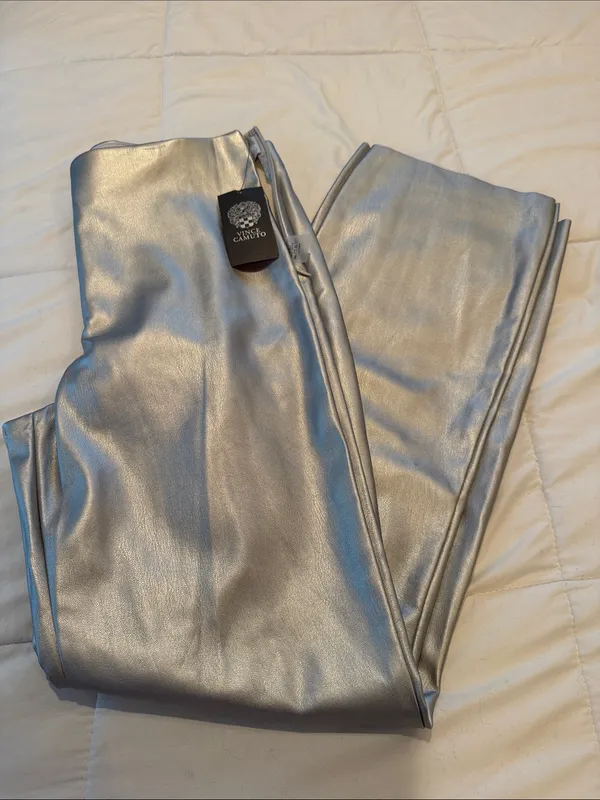 NWT Vince Camuto confetti ready silver pants size 4 - Image 2