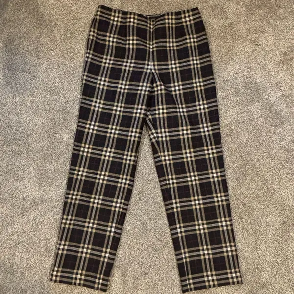 Talbots Women's Plaid Trousers Pants Size 12 - Image 10