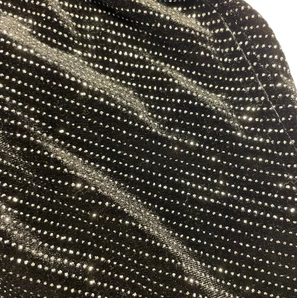 Black Sparkly Shorts with a Belt Size S Sparkle Shine - Image 4