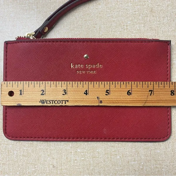 Kate Spade New York Wristlet Wallet Valentine‎ Cardinal Red - Image 9