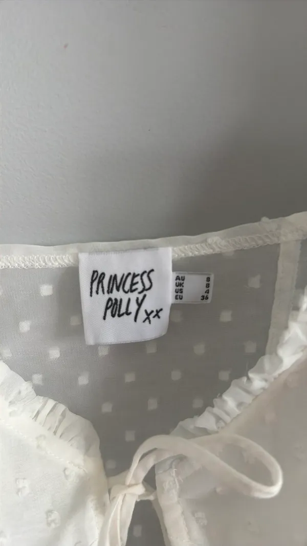 Princess Polly Top White - Image 3